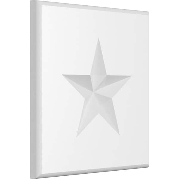 Ekena Millwork Standard Sedgwick Star Rosette With Rounded Edge, 8"W x 8"H x 1/2"P ROSP080X080X050SDG08 - main